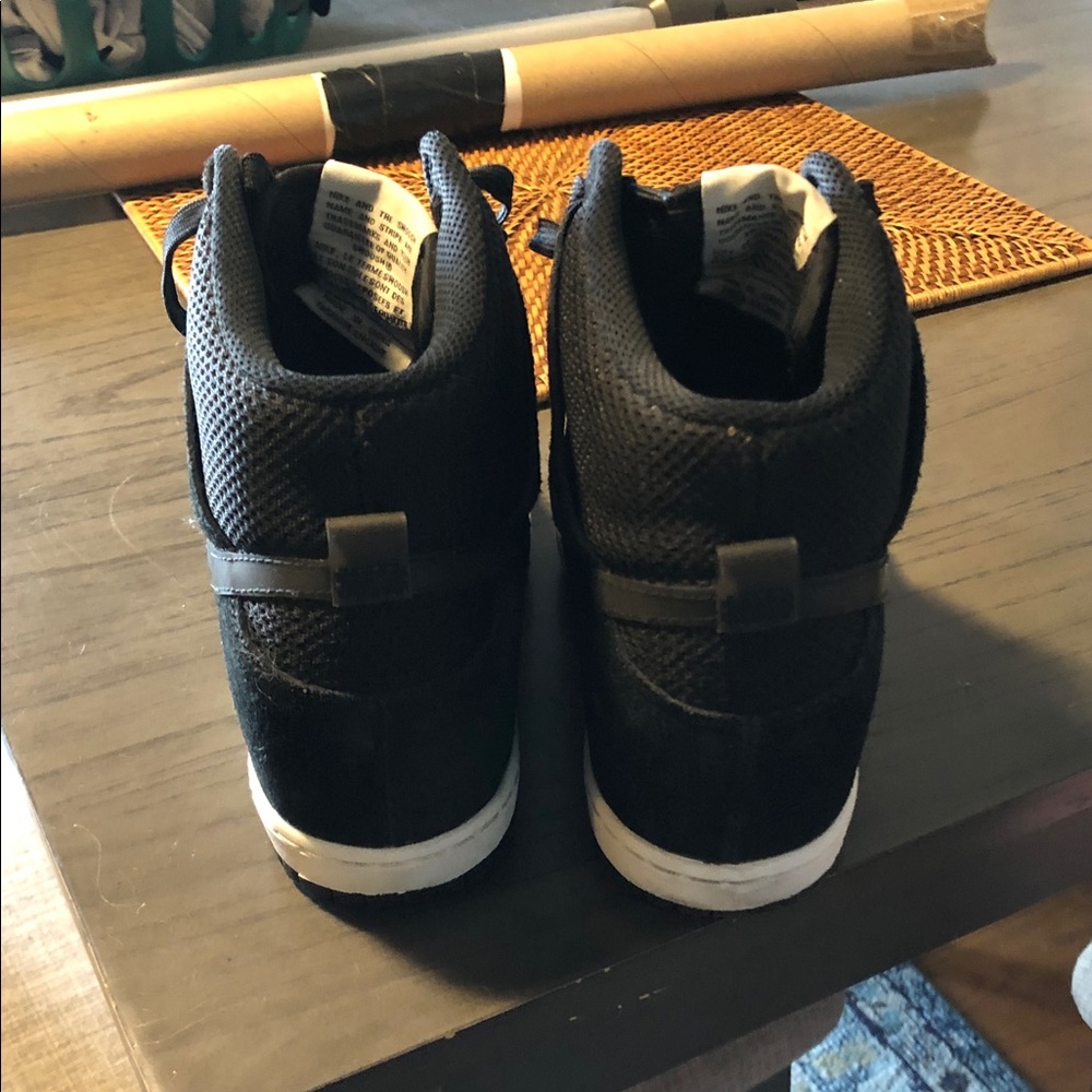 Nike Women's Black Wedge High-Top Sneakers - Picture 3 of 8